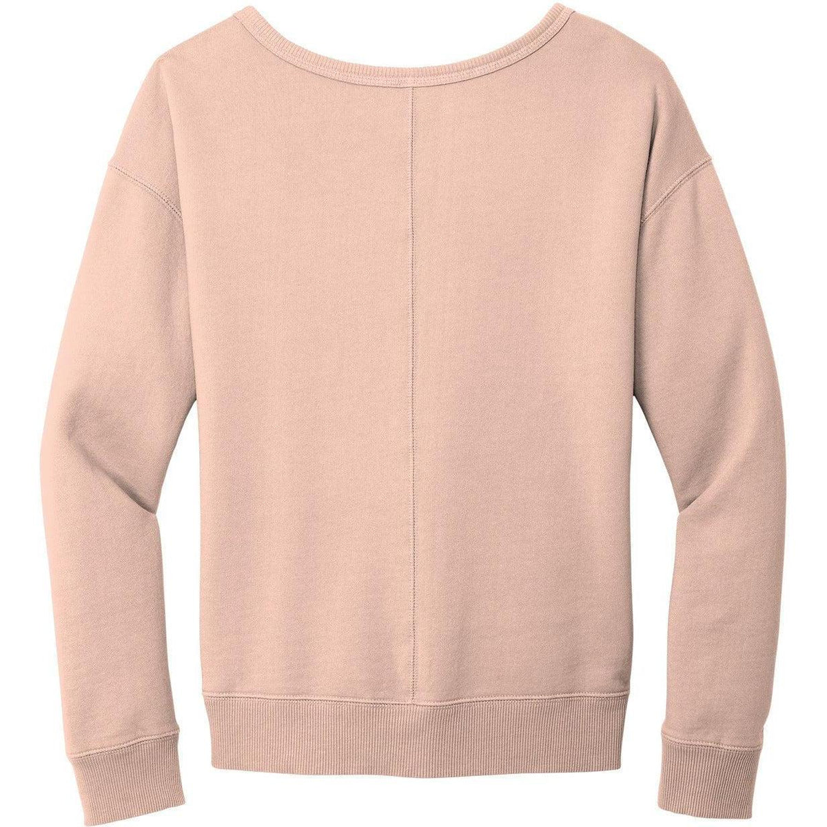 no-logo Port & Company Ladies Beach Wash Garment-Dyed V-Neck Sweatshirt-Apparel-Port & Company-Thread Logic