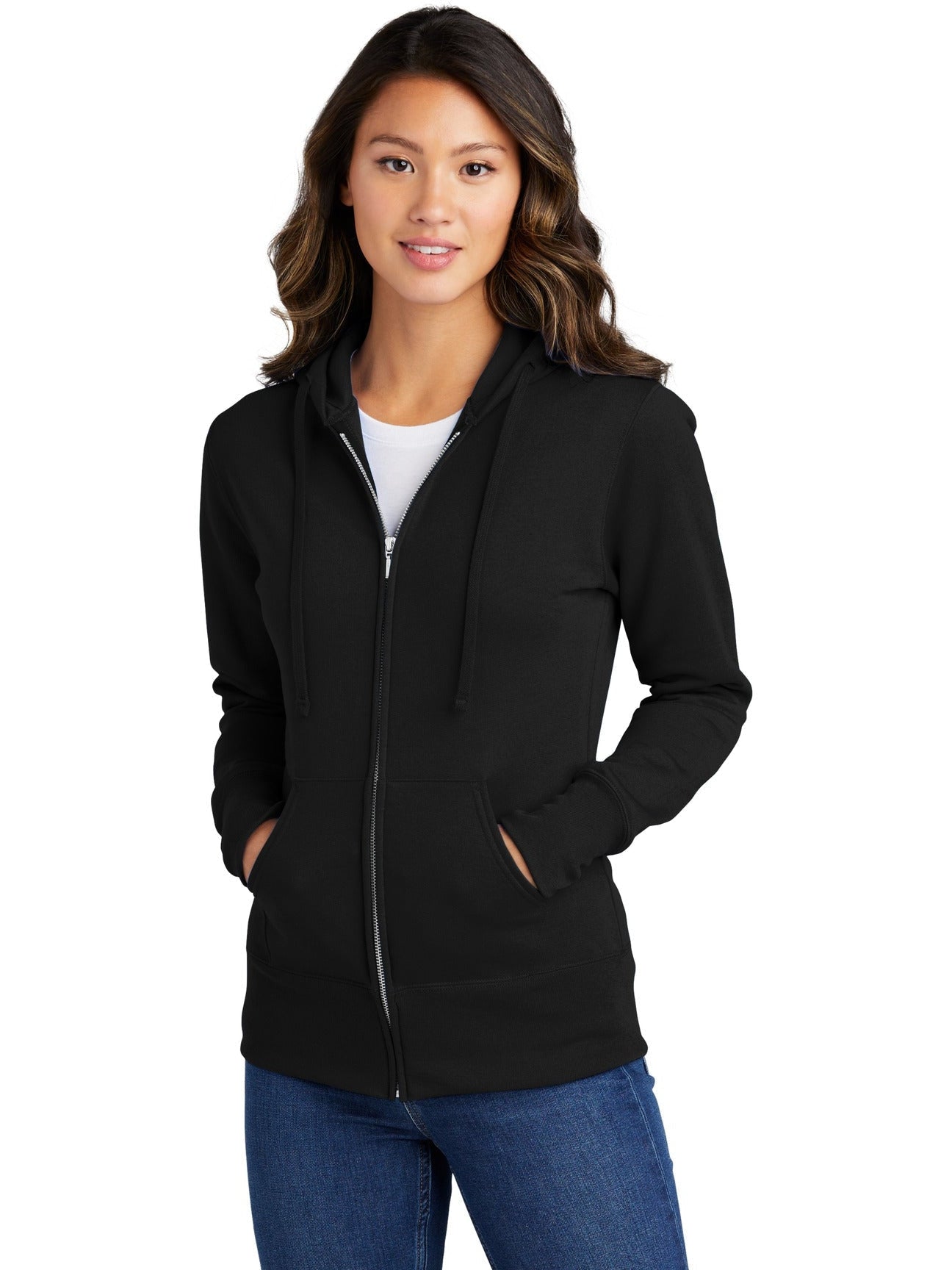 【美品】Logo Anywhere Zip Jacket & pants Port & Company LPC78ZH Full-Zip Sweatshirt with Custom Embroidery