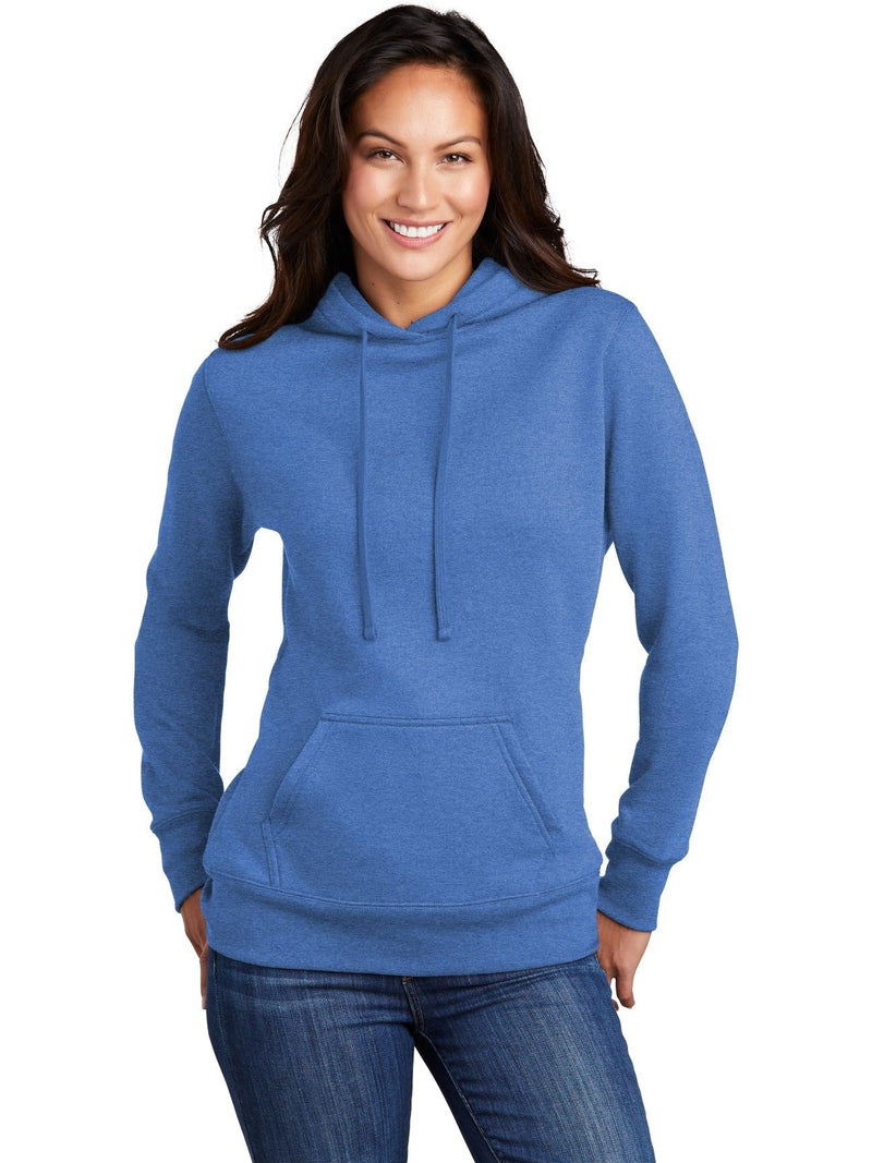 no-logo Port & Company Ladies Core Fleece Pullover Hooded Sweatshirt-Regular-Port & Company-Thread Logic