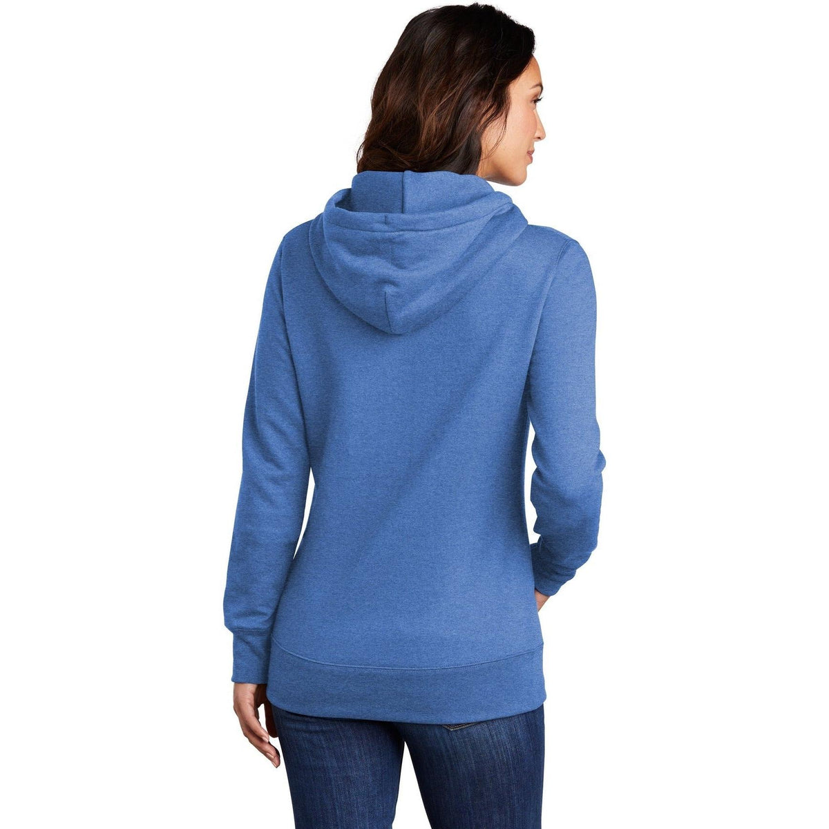no-logo Port & Company Ladies Core Fleece Pullover Hooded Sweatshirt-Regular-Port & Company-Thread Logic