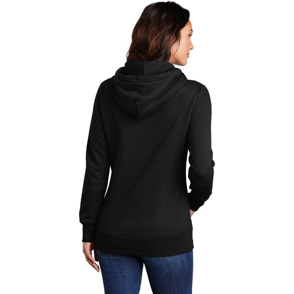 no-logo Port & Company Ladies Core Fleece Pullover Hooded Sweatshirt-Regular-Port & Company-Thread Logic