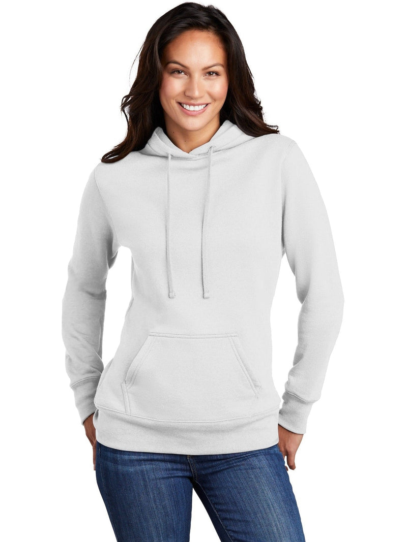 no-logo Port & Company Ladies Core Fleece Pullover Hooded Sweatshirt-Regular-Port & Company-Thread Logic