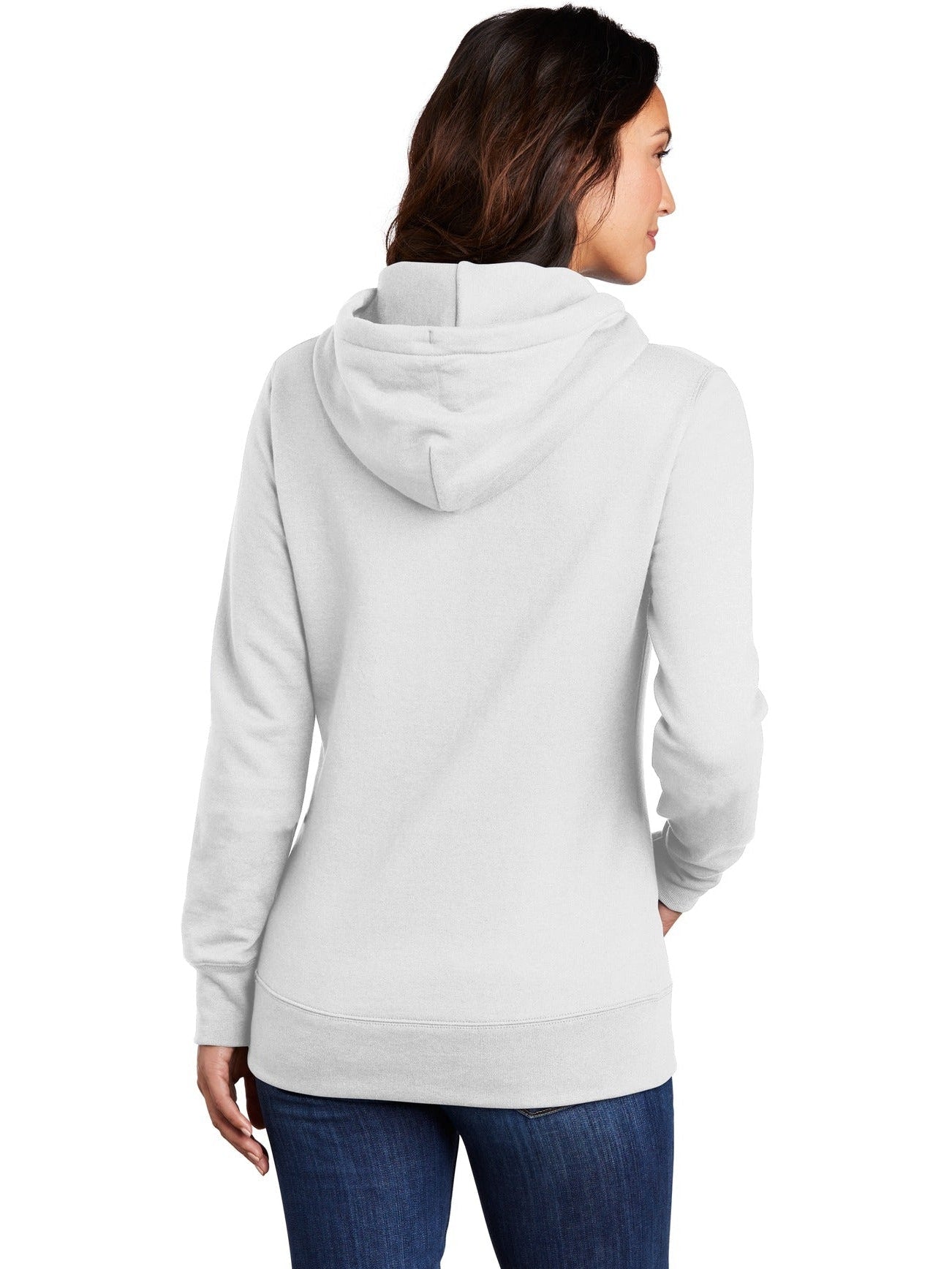 no-logo Port & Company Ladies Core Fleece Pullover Hooded Sweatshirt-Regular-Port & Company-Thread Logic