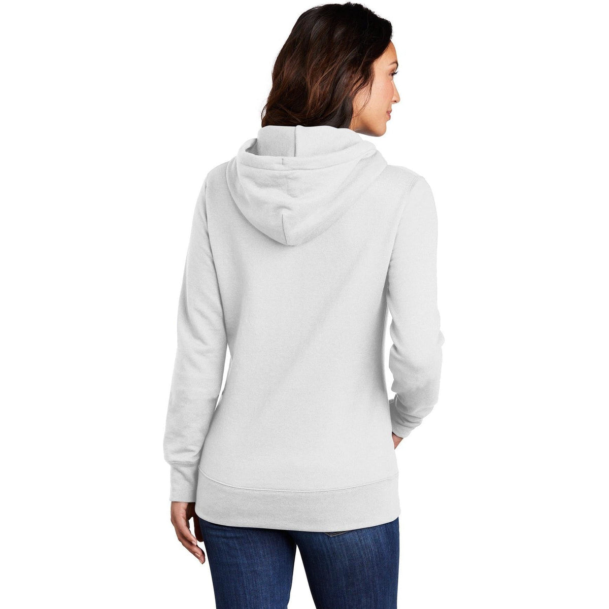 no-logo Port & Company Ladies Core Fleece Pullover Hooded Sweatshirt-Regular-Port & Company-Thread Logic