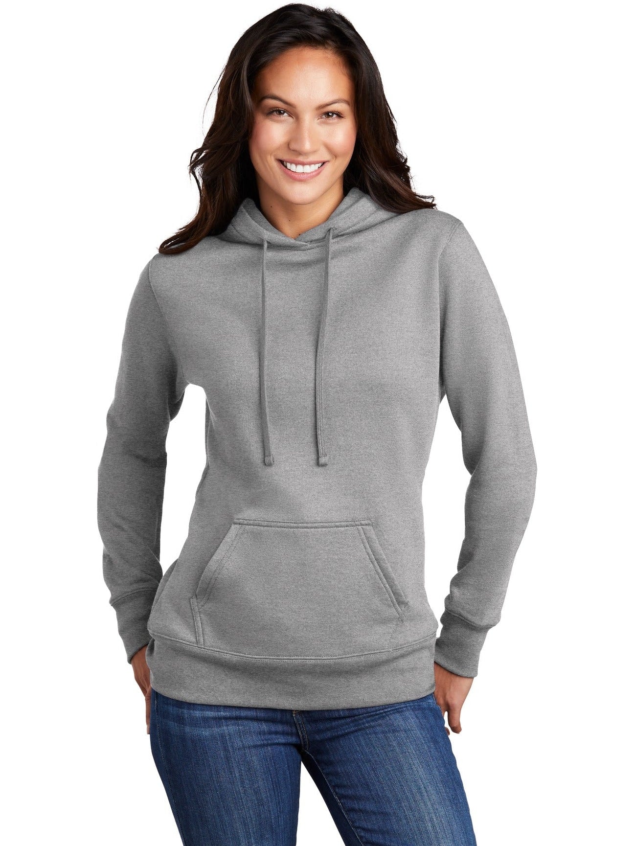 no-logo Port & Company Ladies Core Fleece Pullover Hooded Sweatshirt-Regular-Port & Company-Thread Logic