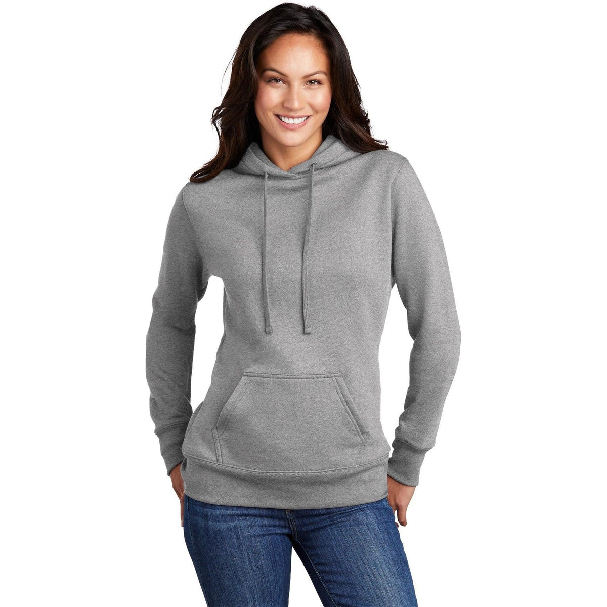 no-logo Port & Company Ladies Core Fleece Pullover Hooded Sweatshirt-Regular-Port & Company-Thread Logic