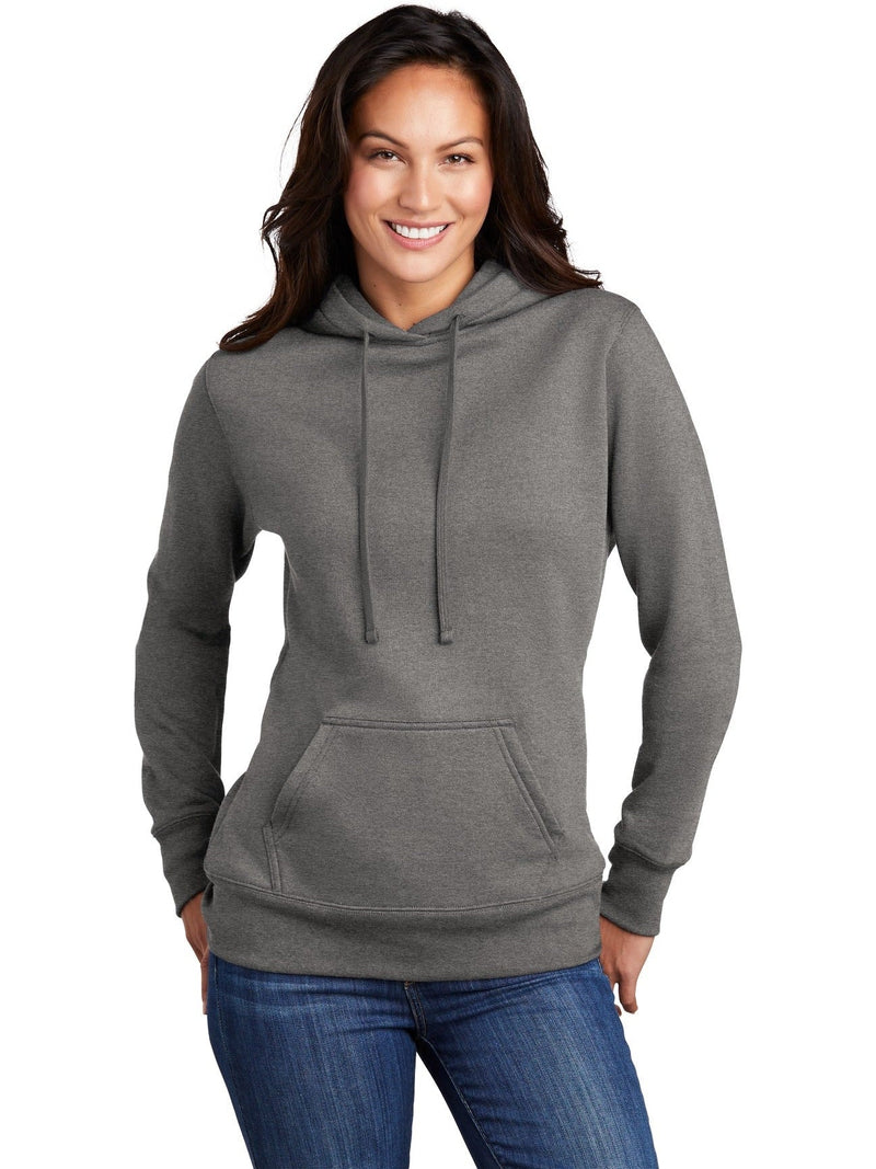 no-logo Port & Company Ladies Core Fleece Pullover Hooded Sweatshirt-Regular-Port & Company-Thread Logic