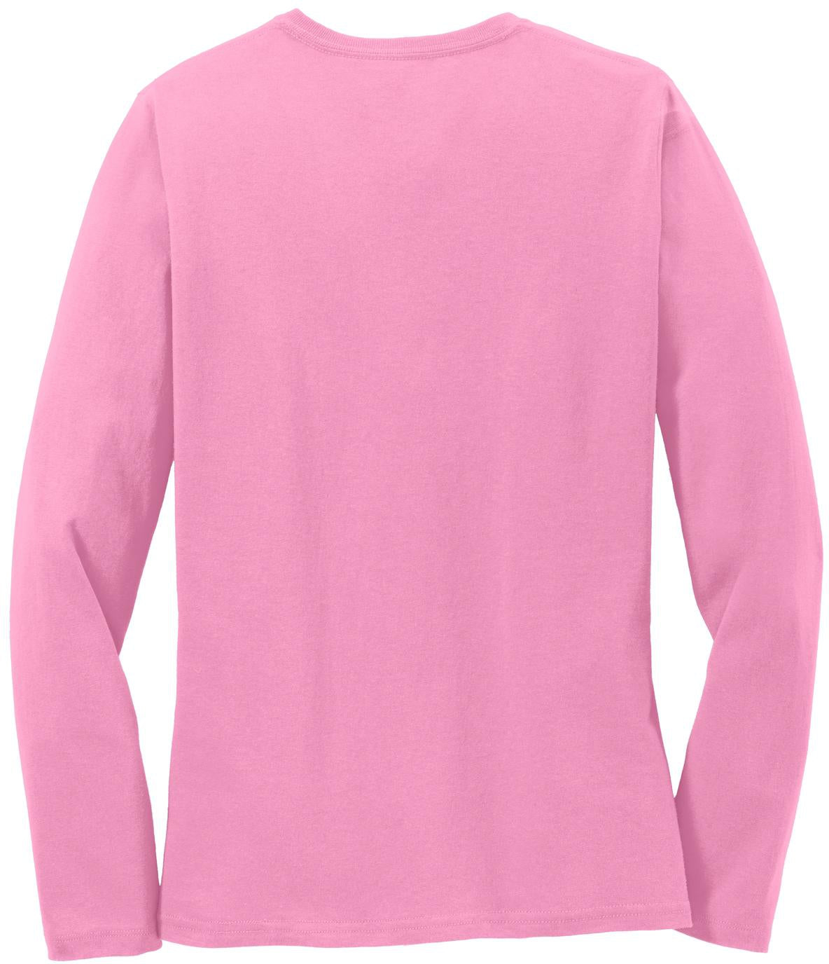 no-logo Port & Company Ladies Long Sleeve Cotton T-Shirt-Regular-Port & Company-Thread Logic