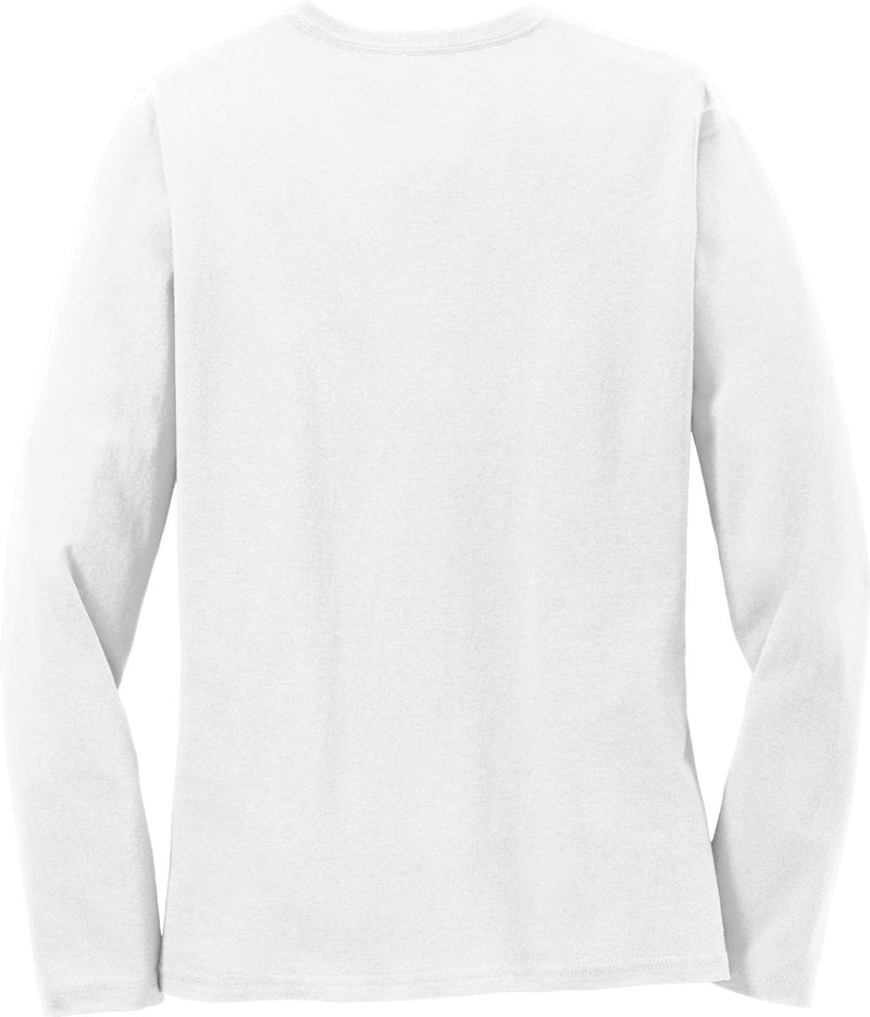 no-logo Port & Company Ladies Long Sleeve Cotton T-Shirt-Regular-Port & Company-Thread Logic