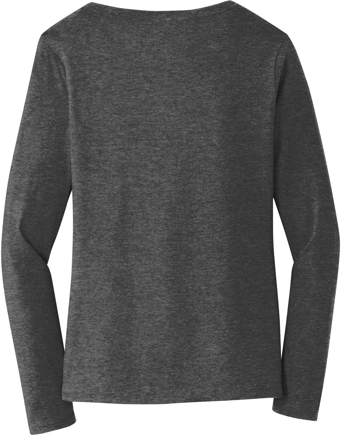no-logo Port & Company Ladies Long Sleeve Fan Favorite V-Neck Tee-Regular-Port & Company-Thread Logic