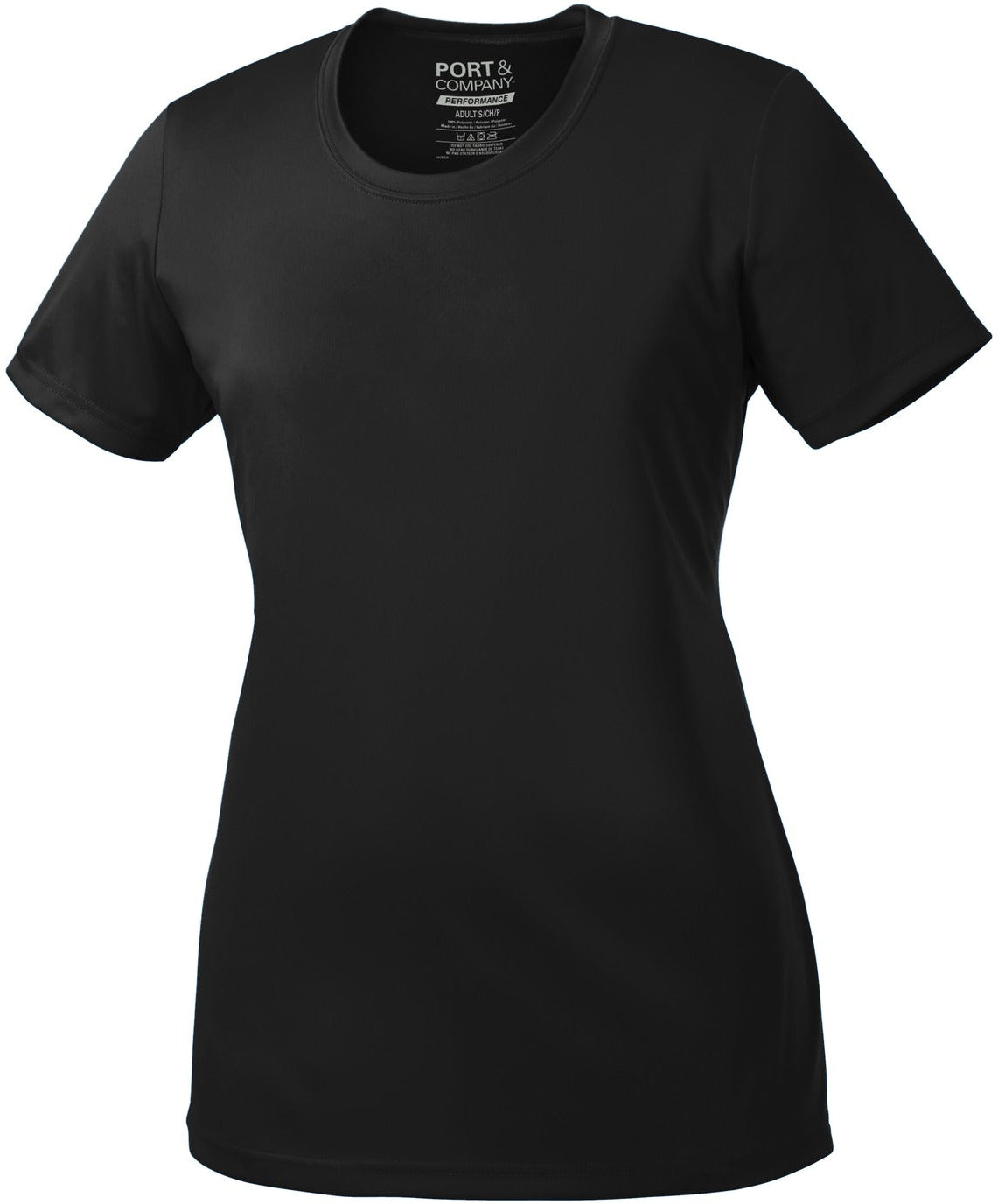 Port & Company Ladies Performance Tee-Regular-Port & Company-Jet Black-S-Thread Logic