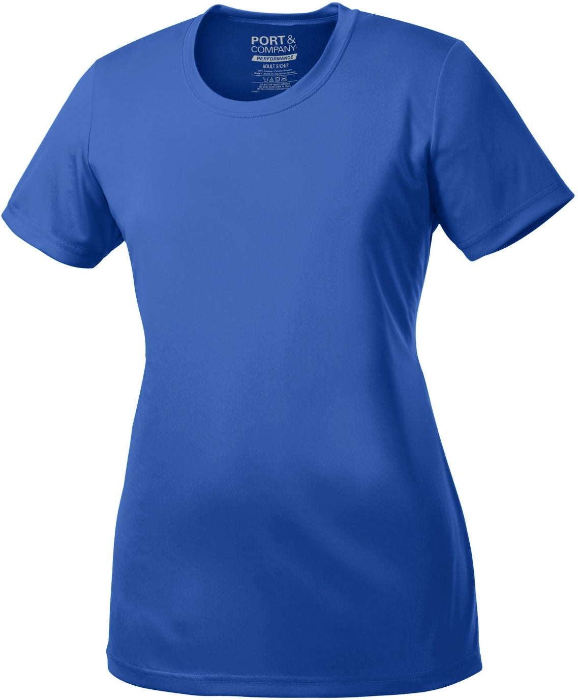 no-logo Port & Company Ladies Performance Tee-Regular-Port & Company-Royal-S-Thread Logic
