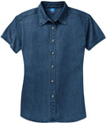Port & Company Ladies Short Sleeve Value Denim Shirt