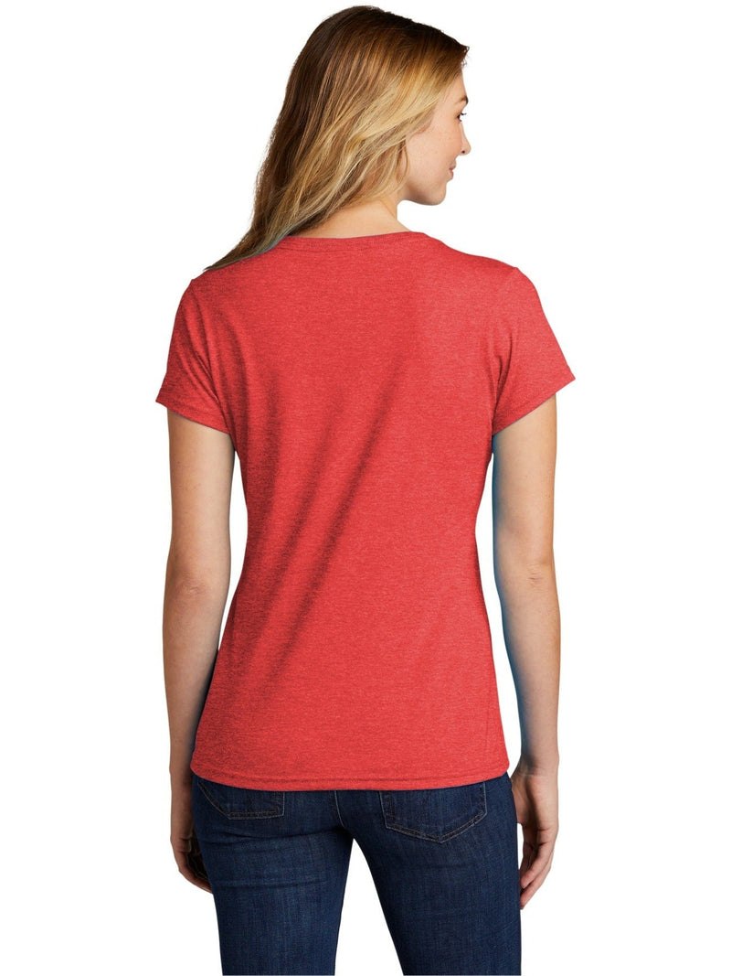 no-logo Port & Company Ladies Tri-Blend V-Neck Tee-Regular-Port & Company-Thread Logic