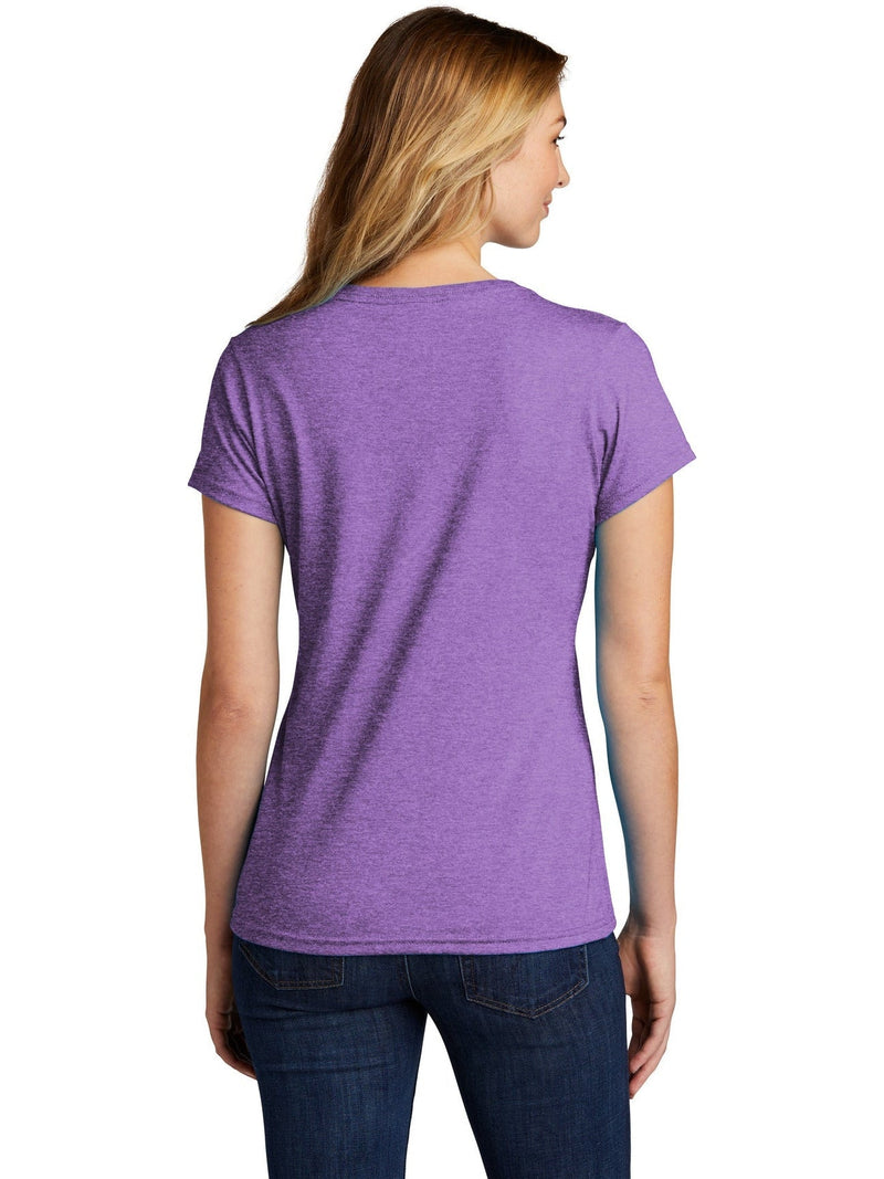 no-logo Port & Company Ladies Tri-Blend V-Neck Tee-Regular-Port & Company-Thread Logic