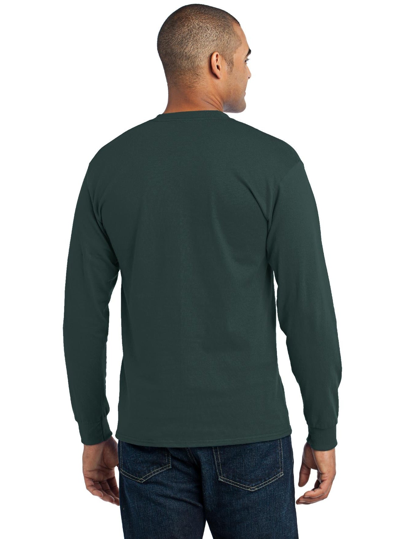 no-logo Port & Company Long Sleeve Core Blend Tee-Regular-Port & Company-Thread Logic