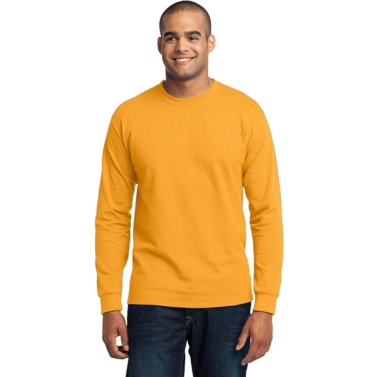 no-logo Port & Company Long Sleeve Core Blend Tee-Regular-Port & Company-Thread Logic