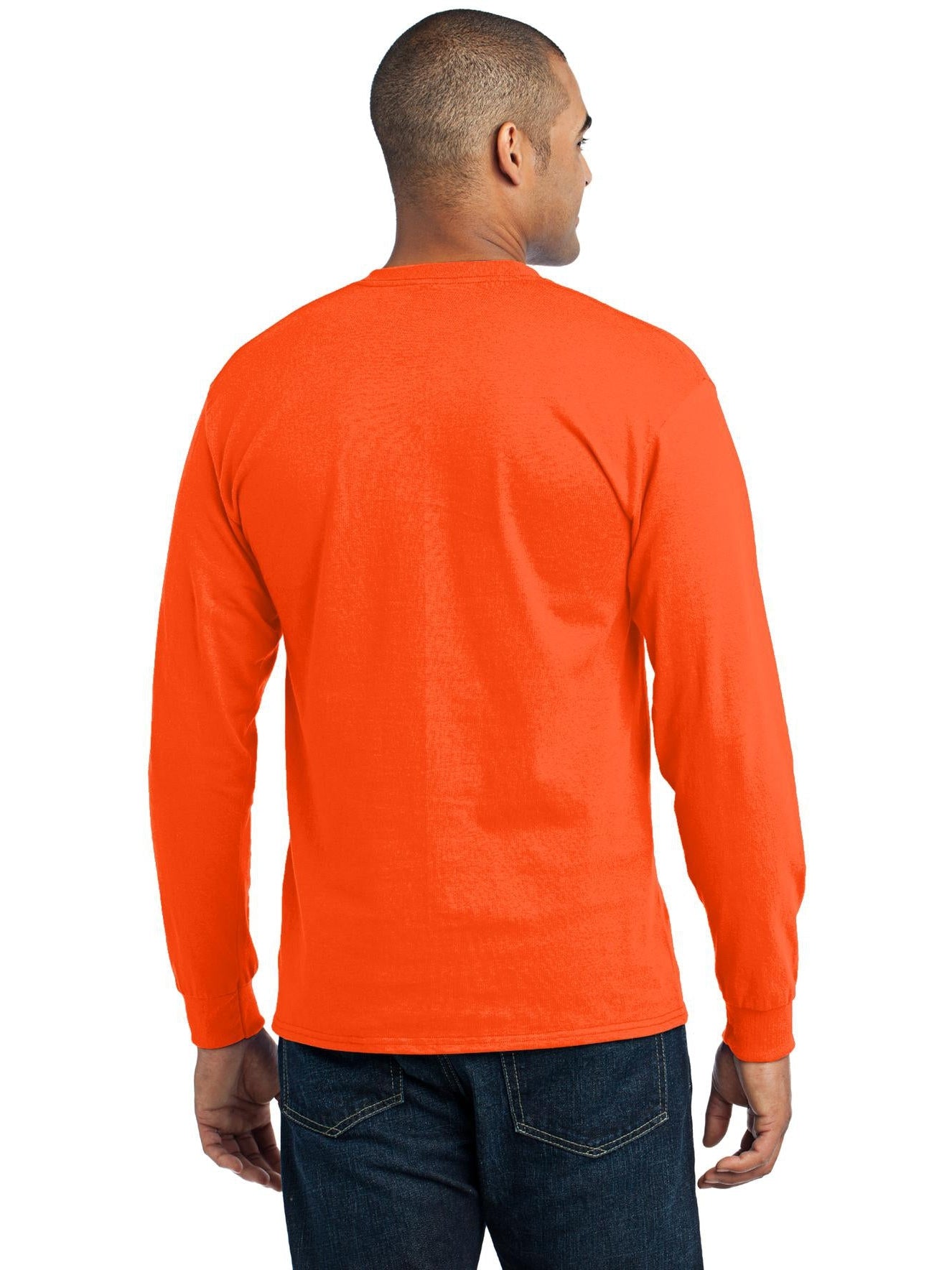 no-logo Port & Company Long Sleeve Core Blend Tee-Regular-Port & Company-Thread Logic
