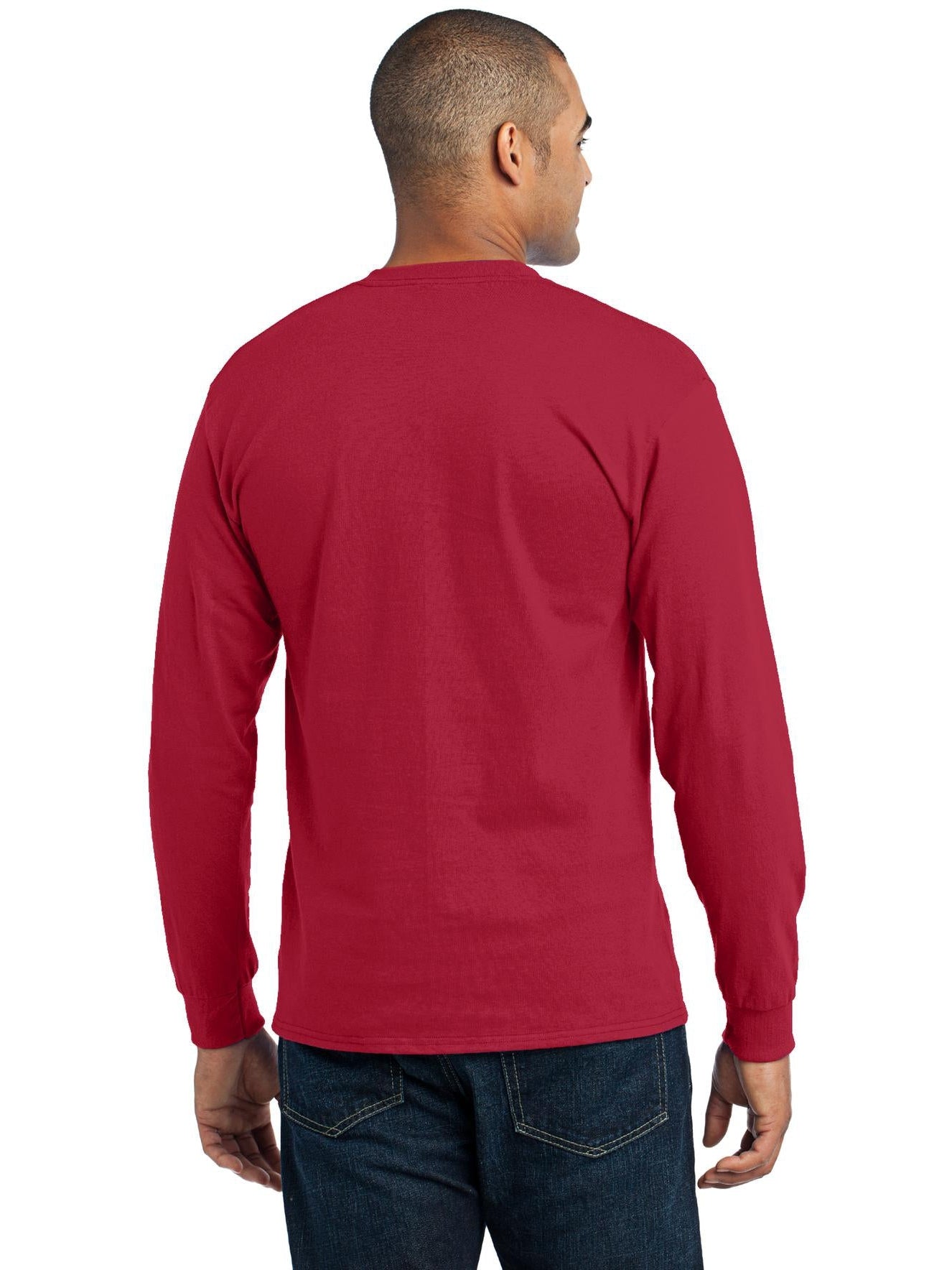 no-logo Port & Company Long Sleeve Core Blend Tee-Regular-Port & Company-Thread Logic