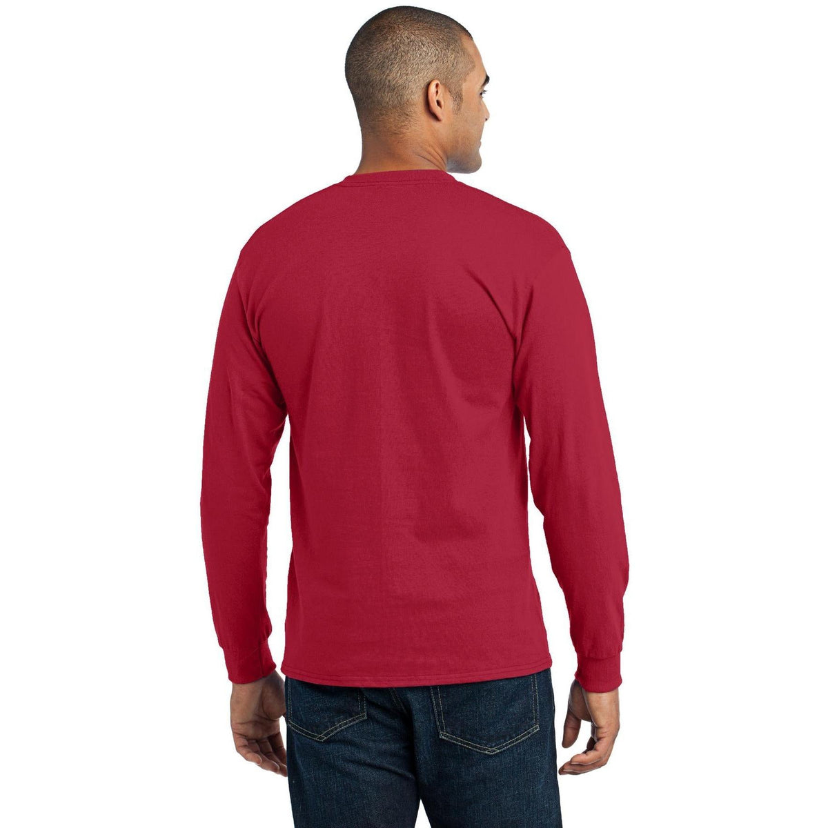 no-logo Port & Company Long Sleeve Core Blend Tee-Regular-Port & Company-Thread Logic
