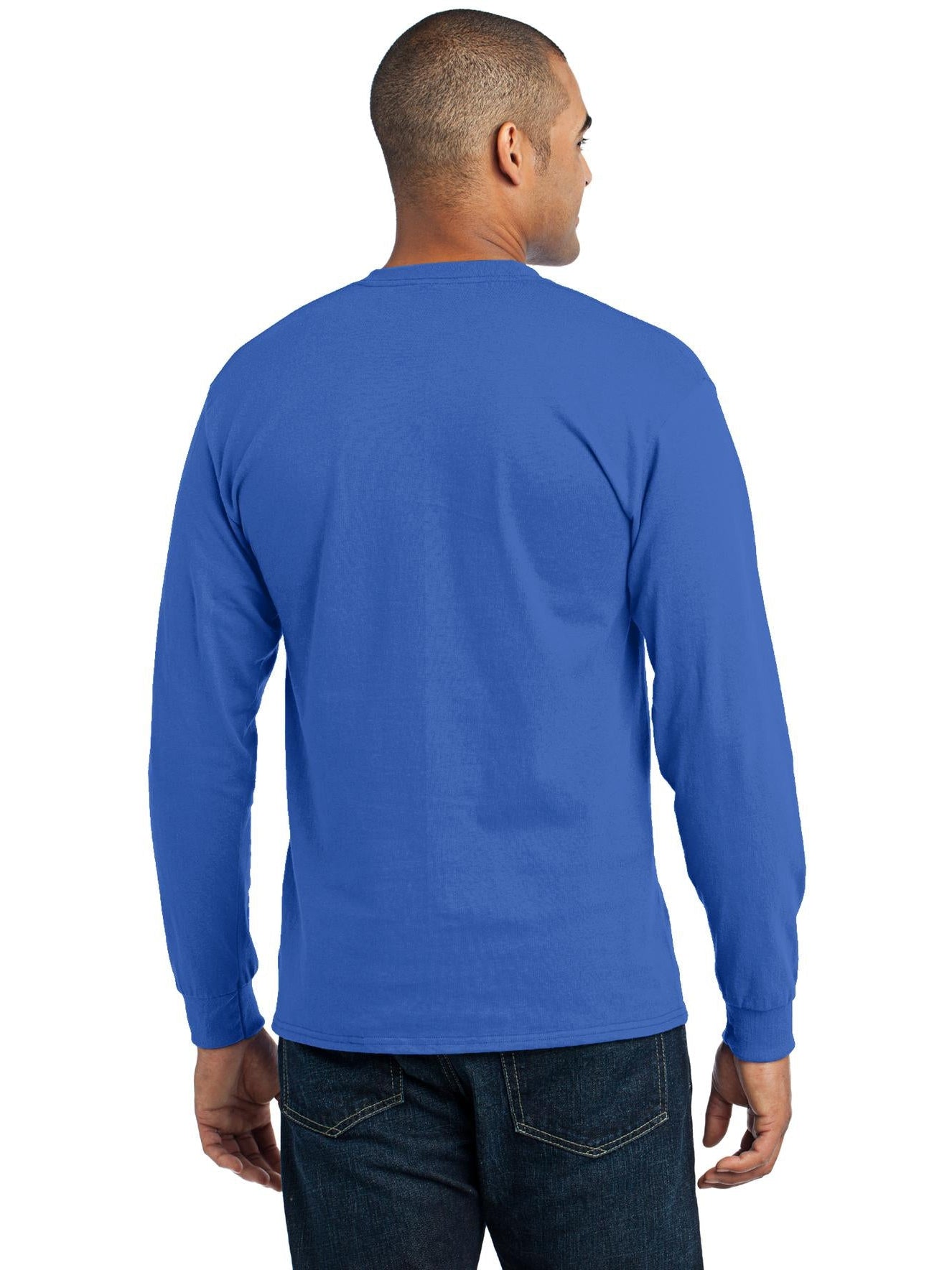 no-logo Port & Company Long Sleeve Core Blend Tee-Regular-Port & Company-Thread Logic