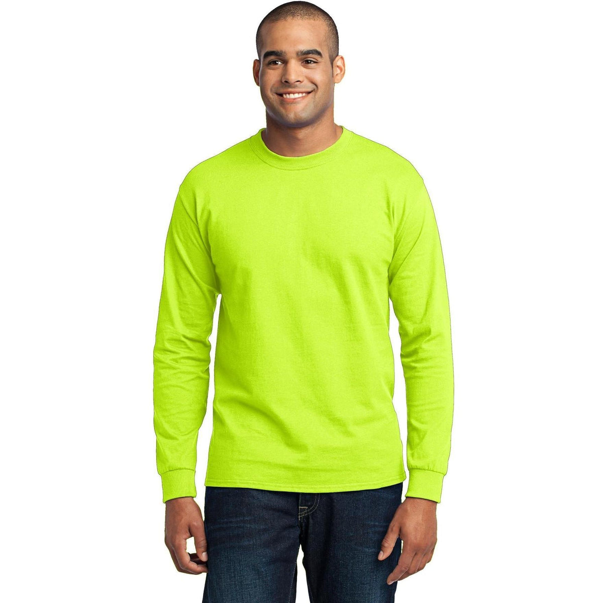 no-logo Port & Company Long Sleeve Core Blend Tee-Regular-Port & Company-Thread Logic