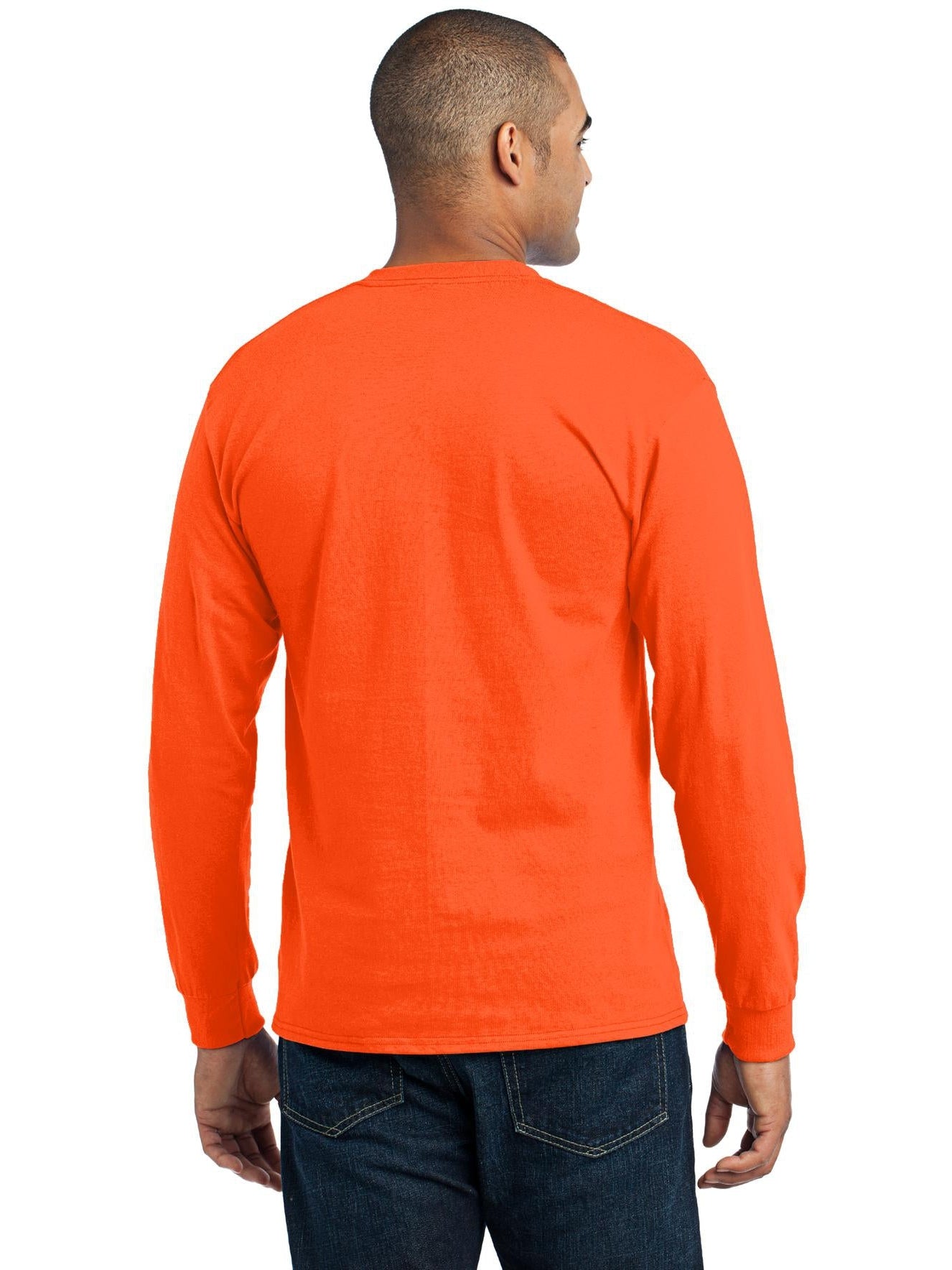 no-logo Port & Company Long Sleeve Core Blend Tee-Regular-Port & Company-Thread Logic