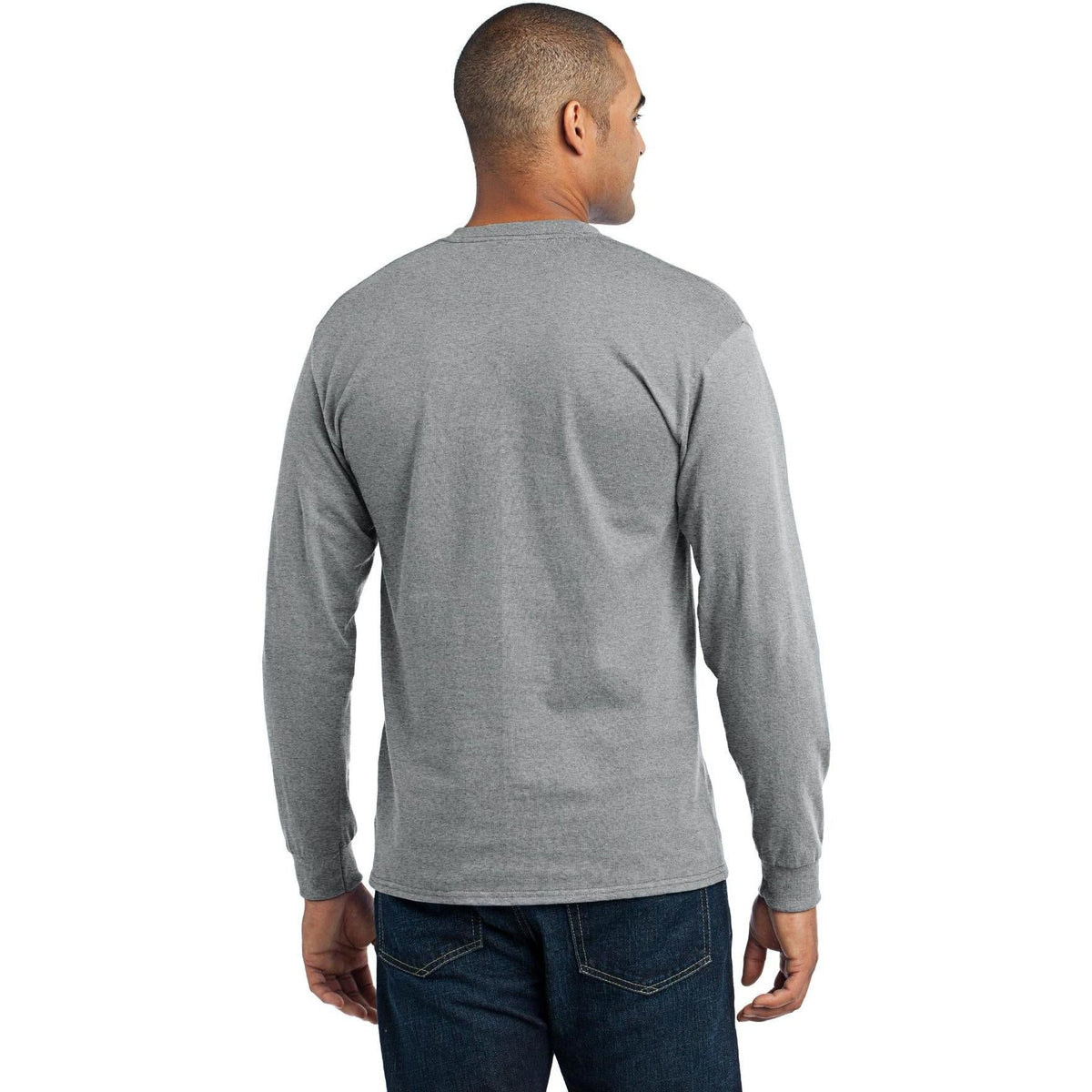 no-logo Port & Company Long Sleeve Core Blend Tee-Regular-Port & Company-Thread Logic