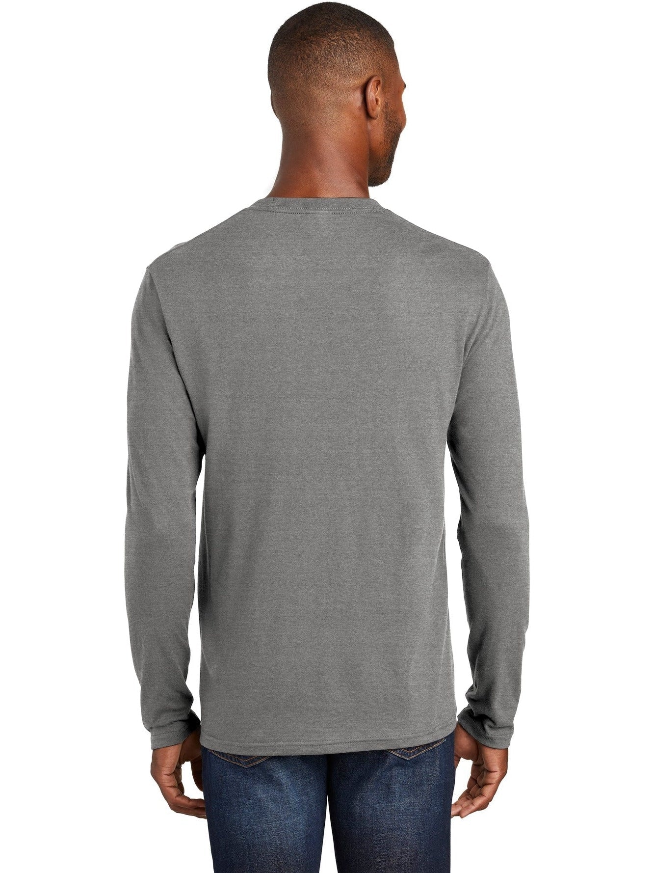 no-logo Port & Company Long Sleeve Fan Favorite Blend Tee-Regular-Port & Company-Thread Logic