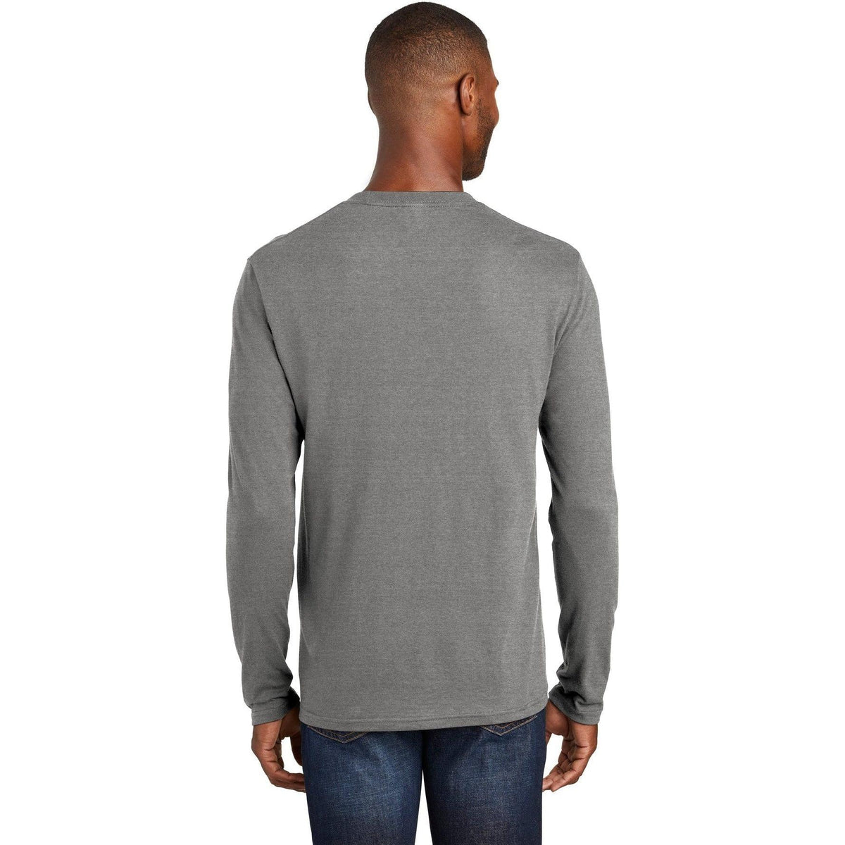 no-logo Port & Company Long Sleeve Fan Favorite Blend Tee-Regular-Port & Company-Thread Logic