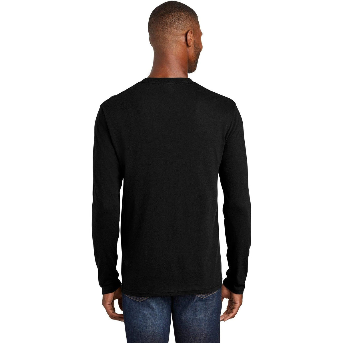 no-logo Port & Company Long Sleeve Fan Favorite Blend Tee-Regular-Port & Company-Thread Logic