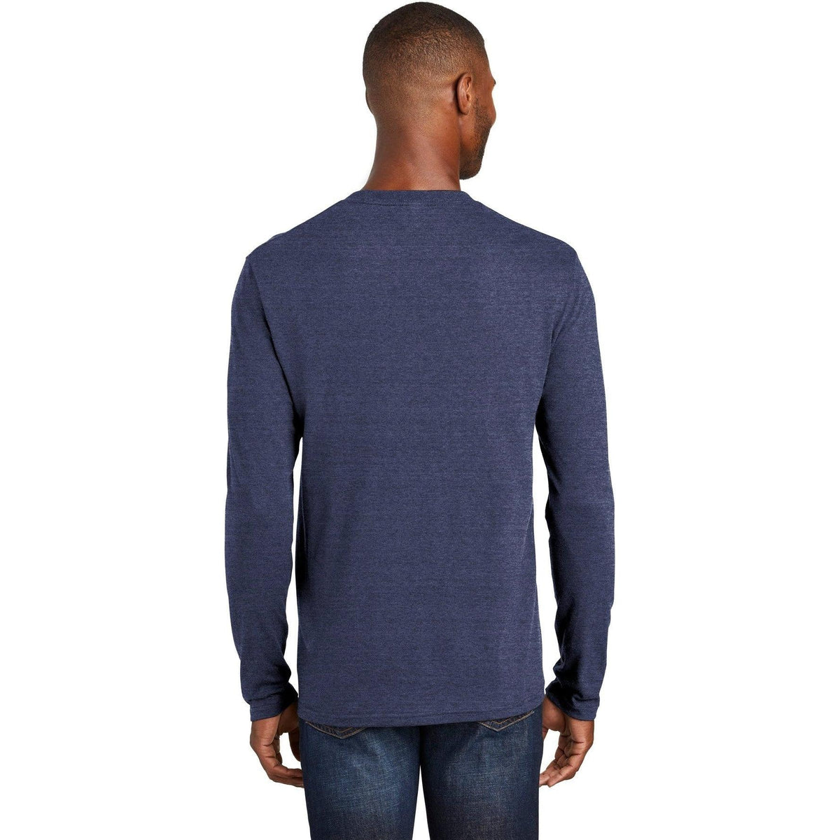 no-logo Port & Company Long Sleeve Fan Favorite Blend Tee-Regular-Port & Company-Thread Logic