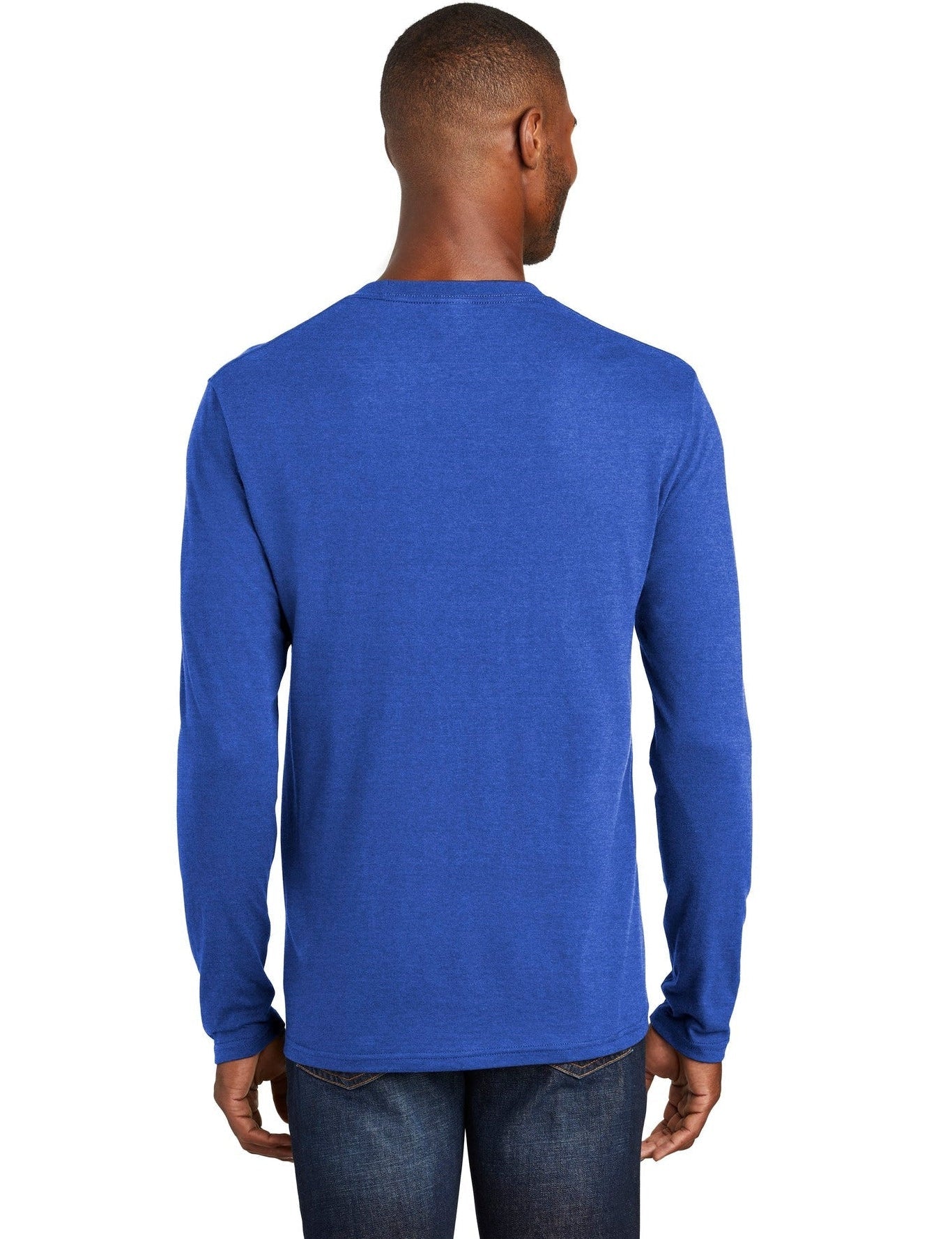 no-logo Port & Company Long Sleeve Fan Favorite Blend Tee-Regular-Port & Company-Thread Logic