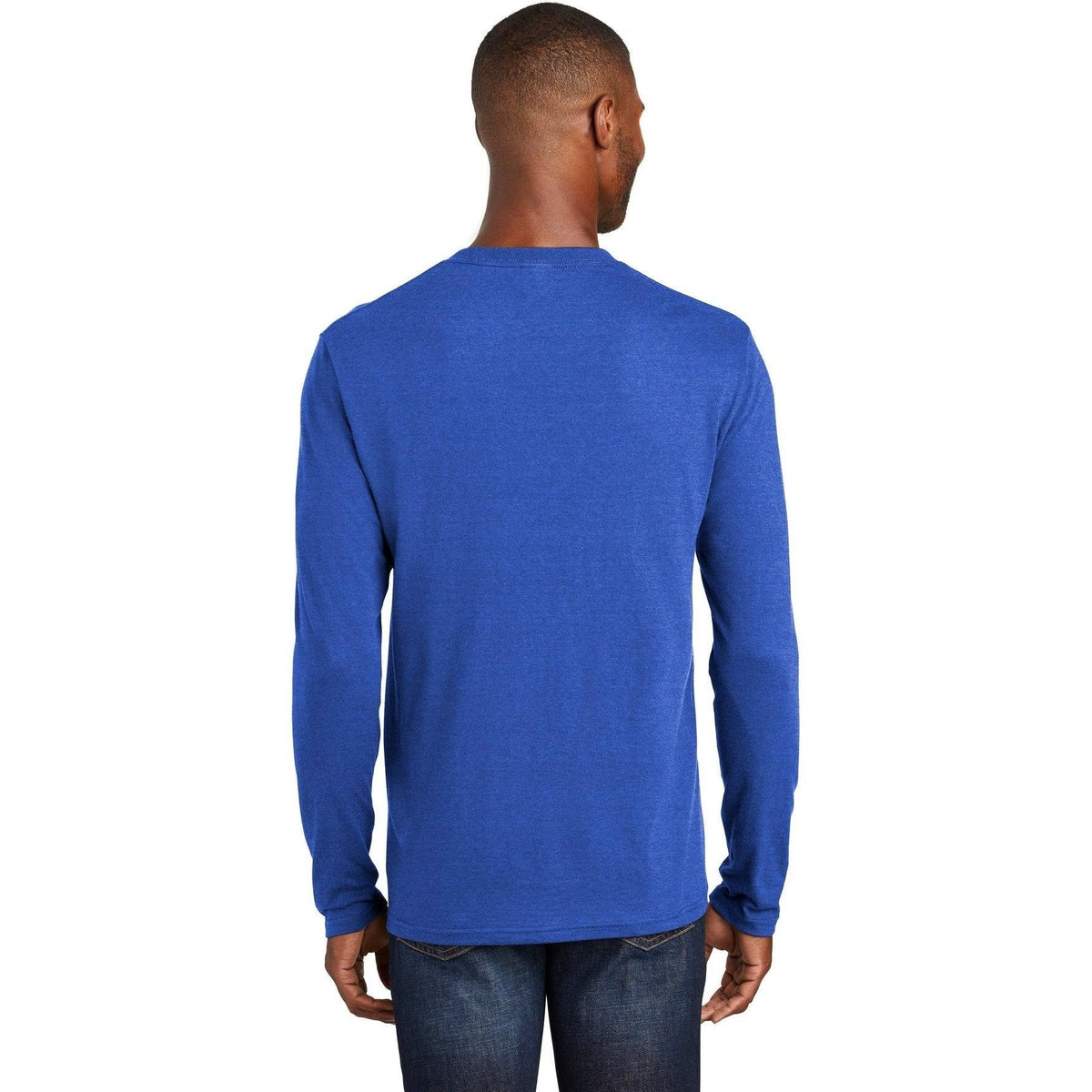 no-logo Port & Company Long Sleeve Fan Favorite Blend Tee-Regular-Port & Company-Thread Logic