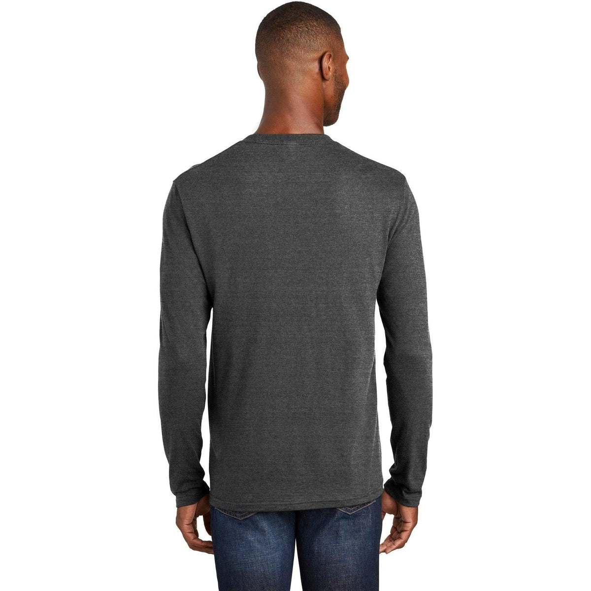 no-logo Port & Company Long Sleeve Fan Favorite Blend Tee-Regular-Port & Company-Thread Logic
