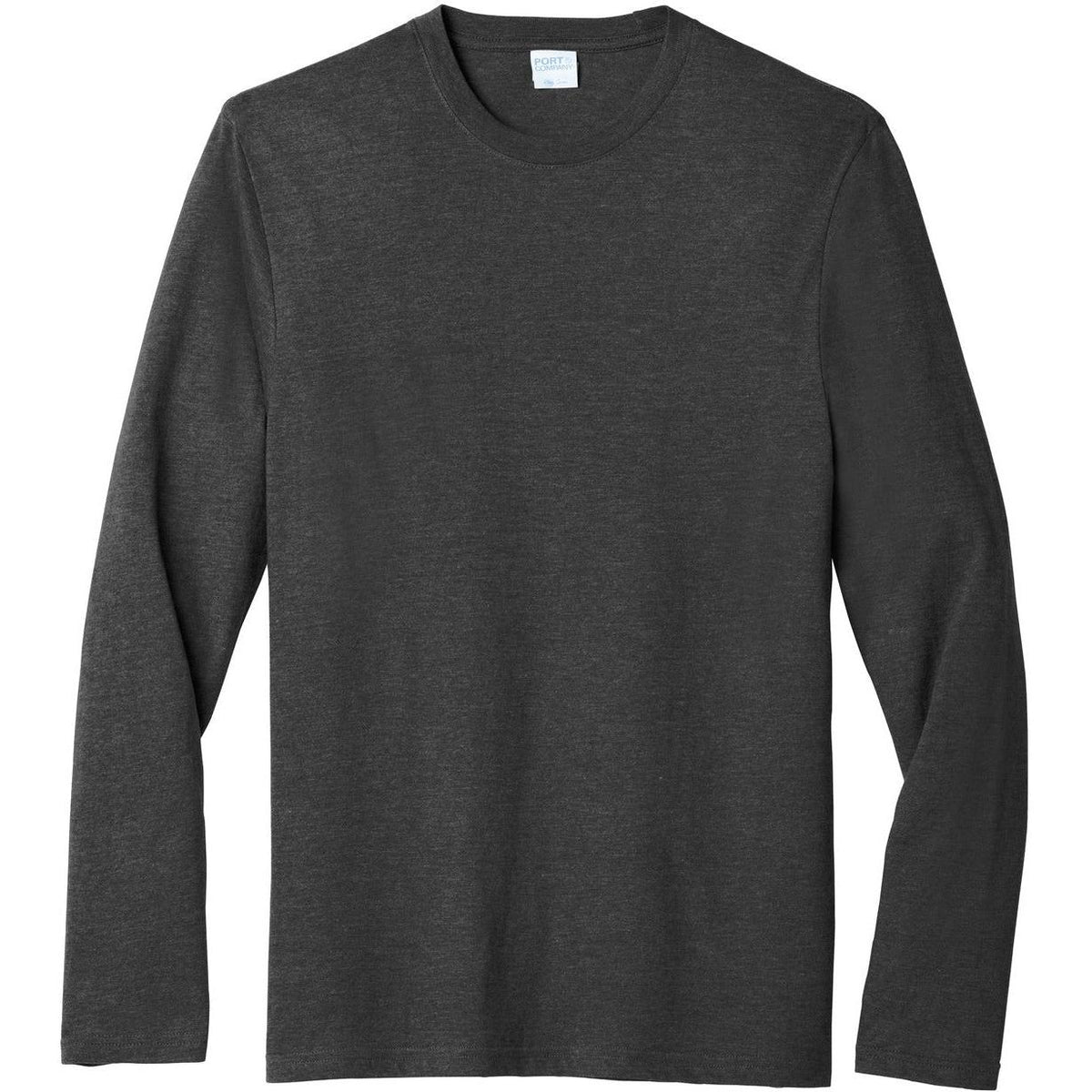 no-logo Port & Company Long Sleeve Fan Favorite Blend Tee