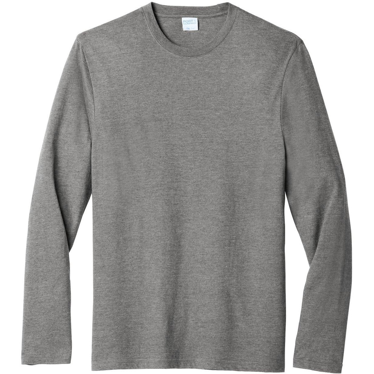 no-logo Port & Company Long Sleeve Fan Favorite Blend Tee
