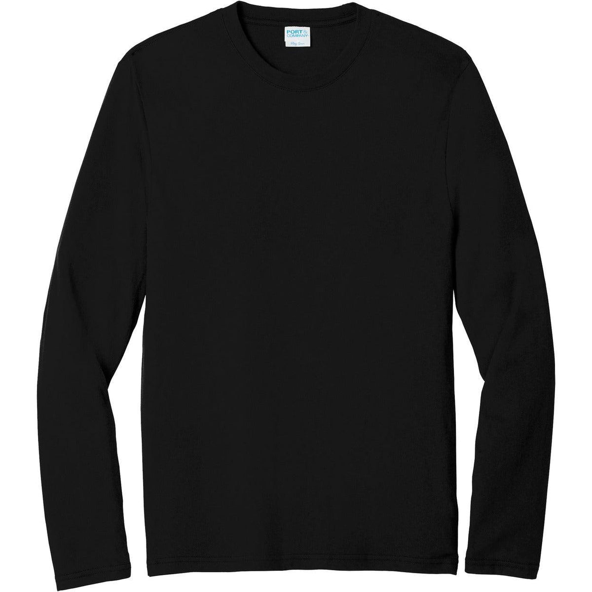 no-logo Port & Company Long Sleeve Fan Favorite Blend Tee