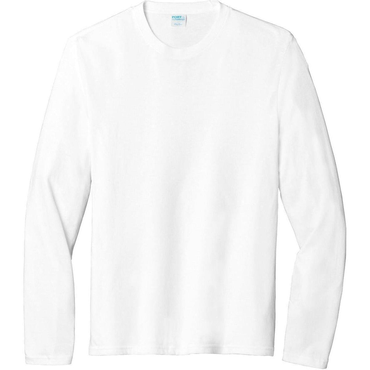 no-logo Port & Company Long Sleeve Fan Favorite Blend Tee
