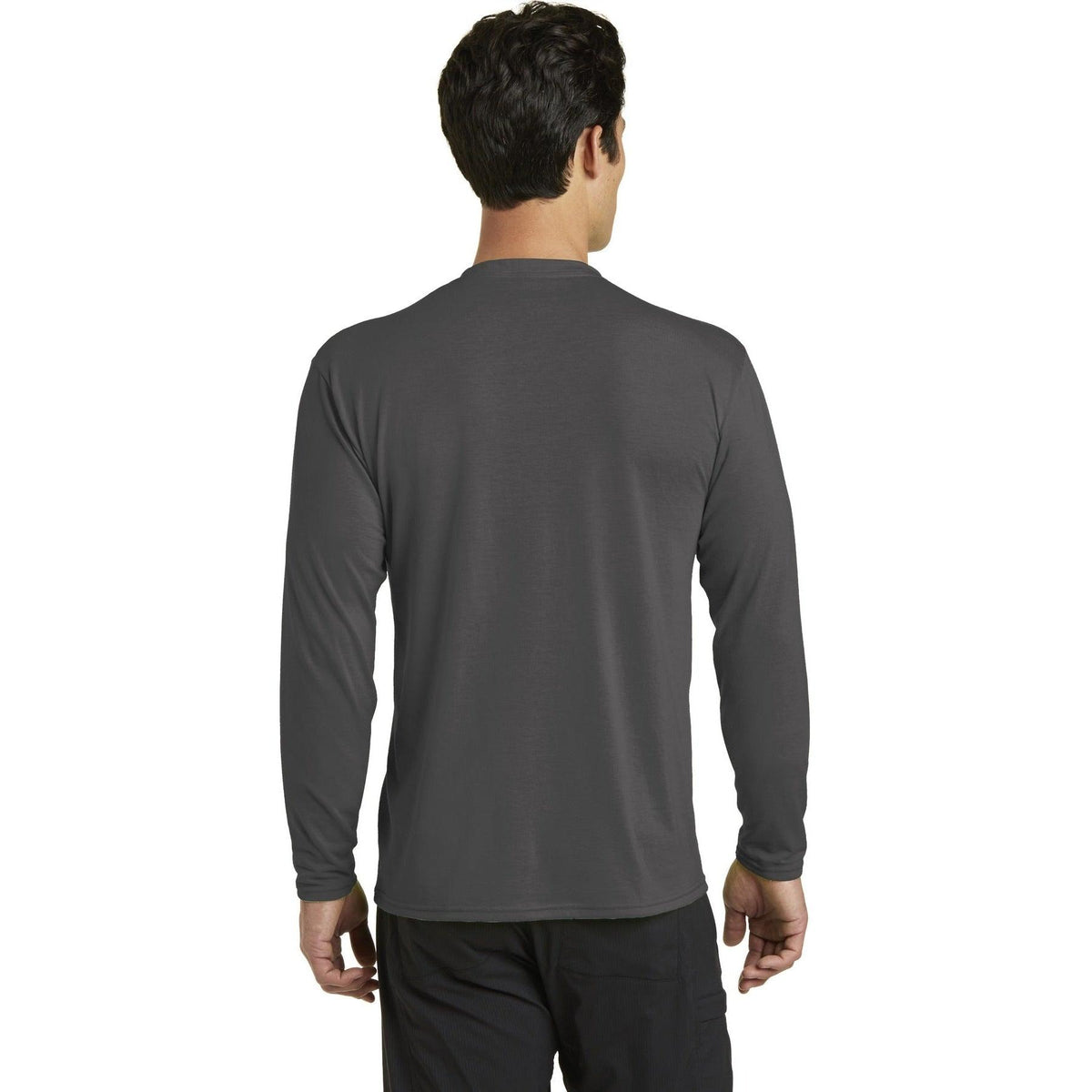 no-logo Port & Company Long Sleeve Performance Blend Tee-Regular-Port & Company-Thread Logic
