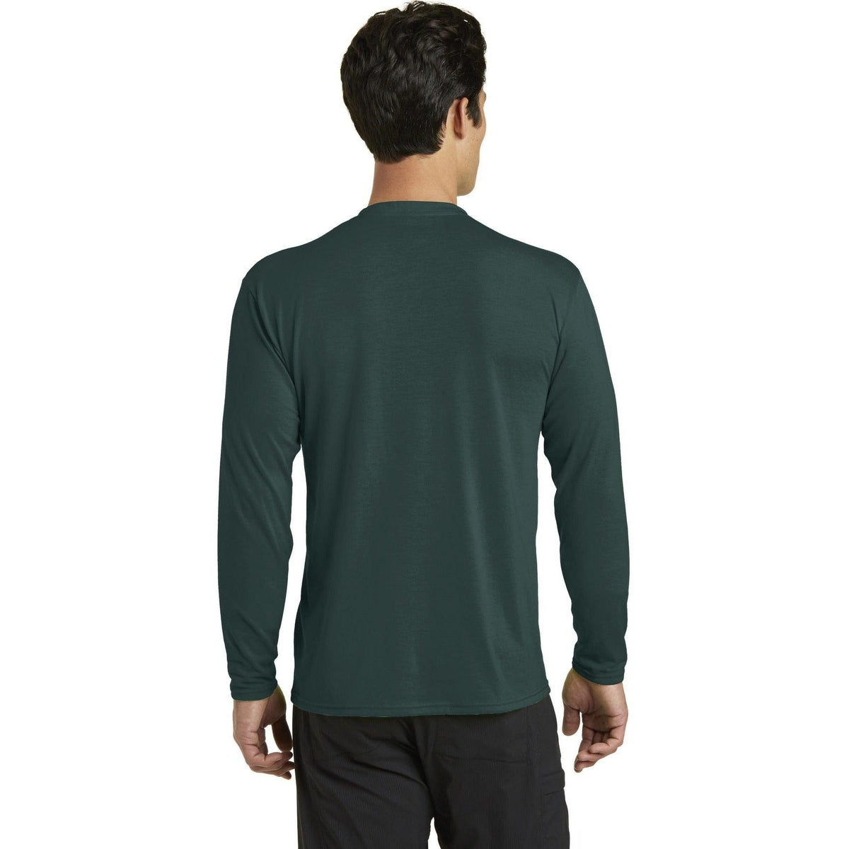 no-logo Port & Company Long Sleeve Performance Blend Tee-Regular-Port & Company-Thread Logic