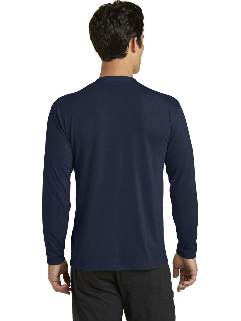 no-logo Port & Company Long Sleeve Performance Blend Tee-Regular-Port & Company-Thread Logic