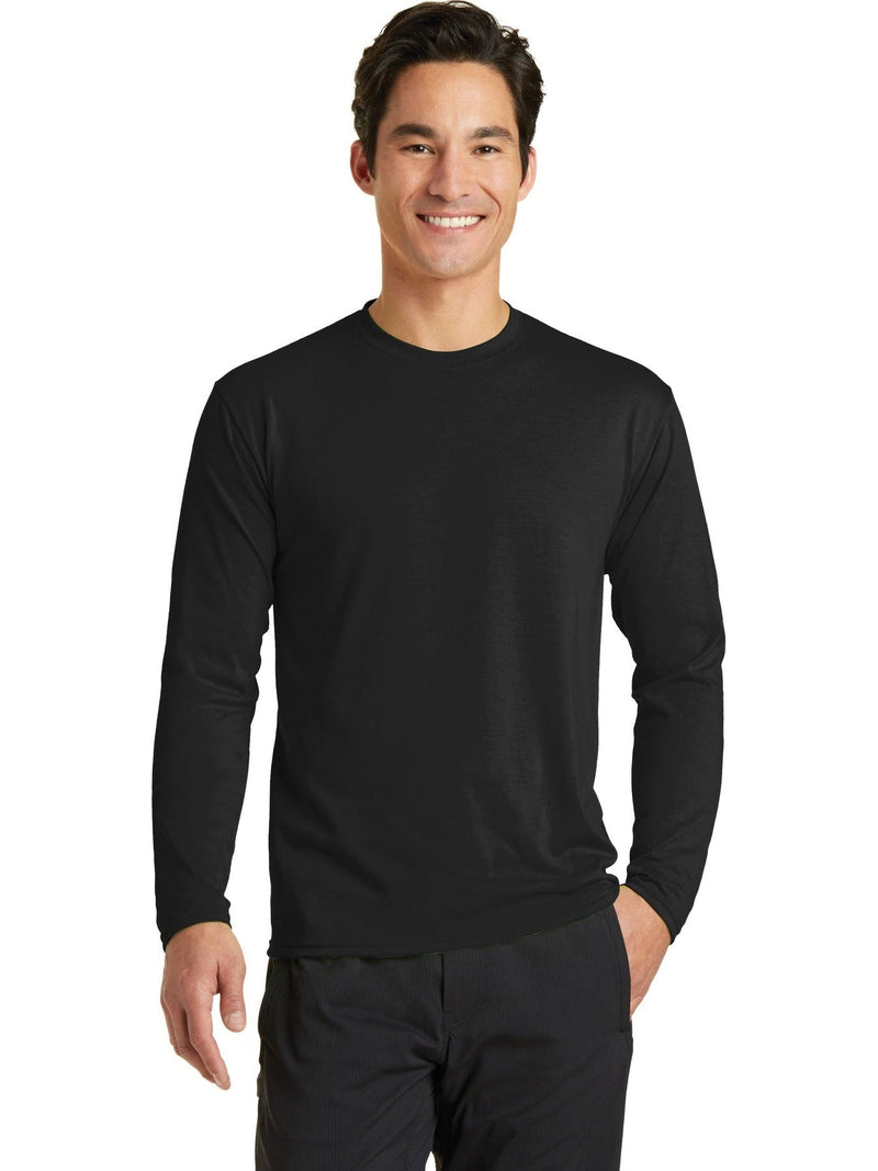 no-logo Port & Company Long Sleeve Performance Blend Tee-Regular-Port & Company-Thread Logic