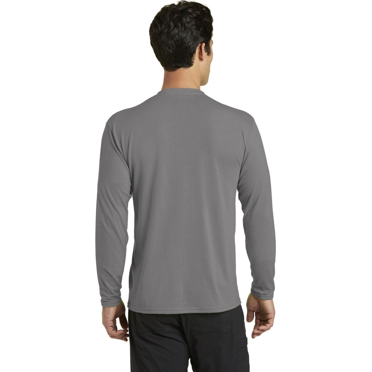 no-logo Port & Company Long Sleeve Performance Blend Tee-Regular-Port & Company-Thread Logic