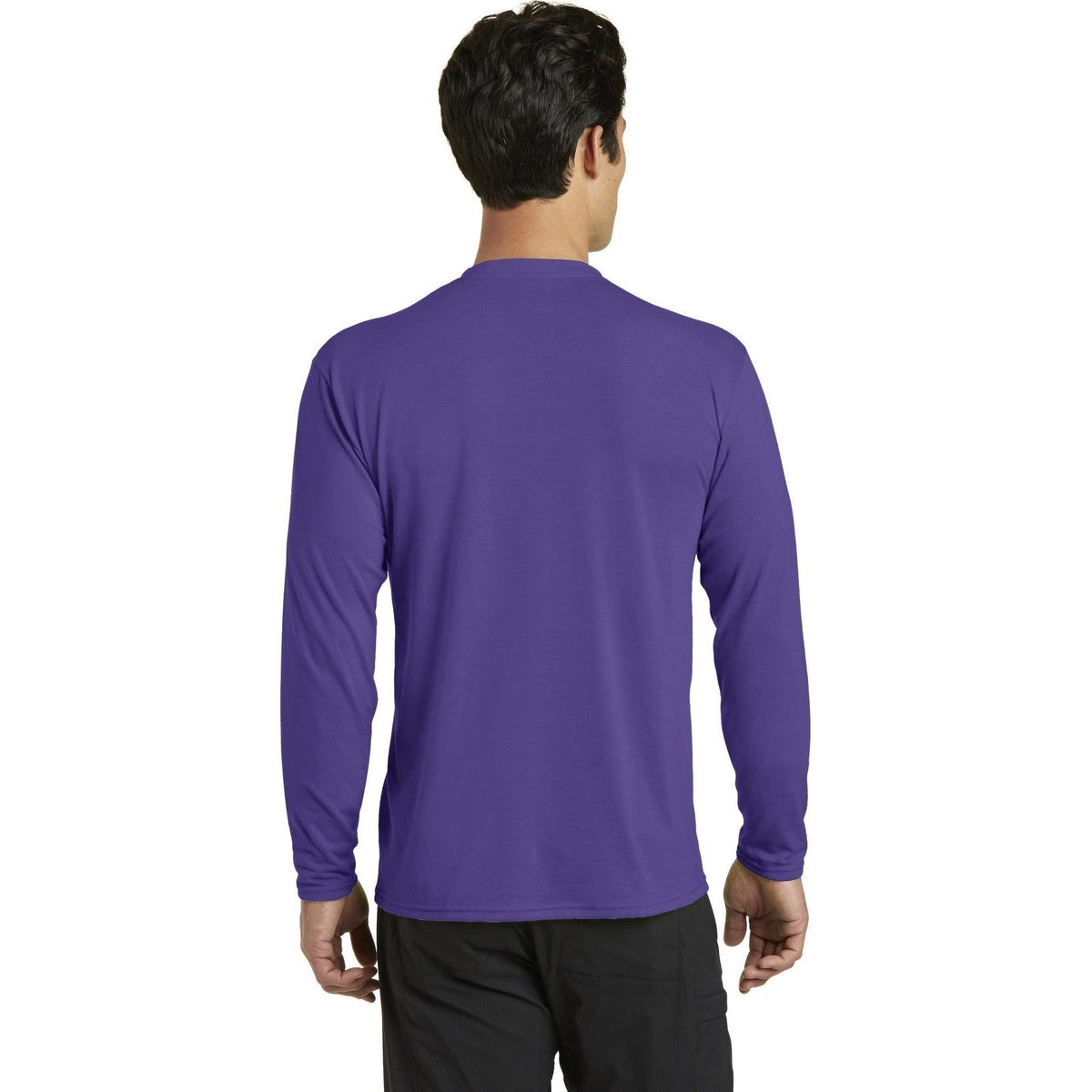 no-logo Port & Company Long Sleeve Performance Blend Tee-Regular-Port & Company-Thread Logic