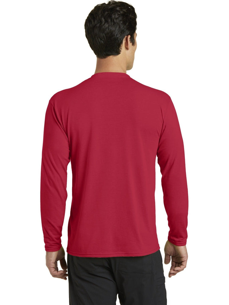 no-logo Port & Company Long Sleeve Performance Blend Tee-Regular-Port & Company-Thread Logic