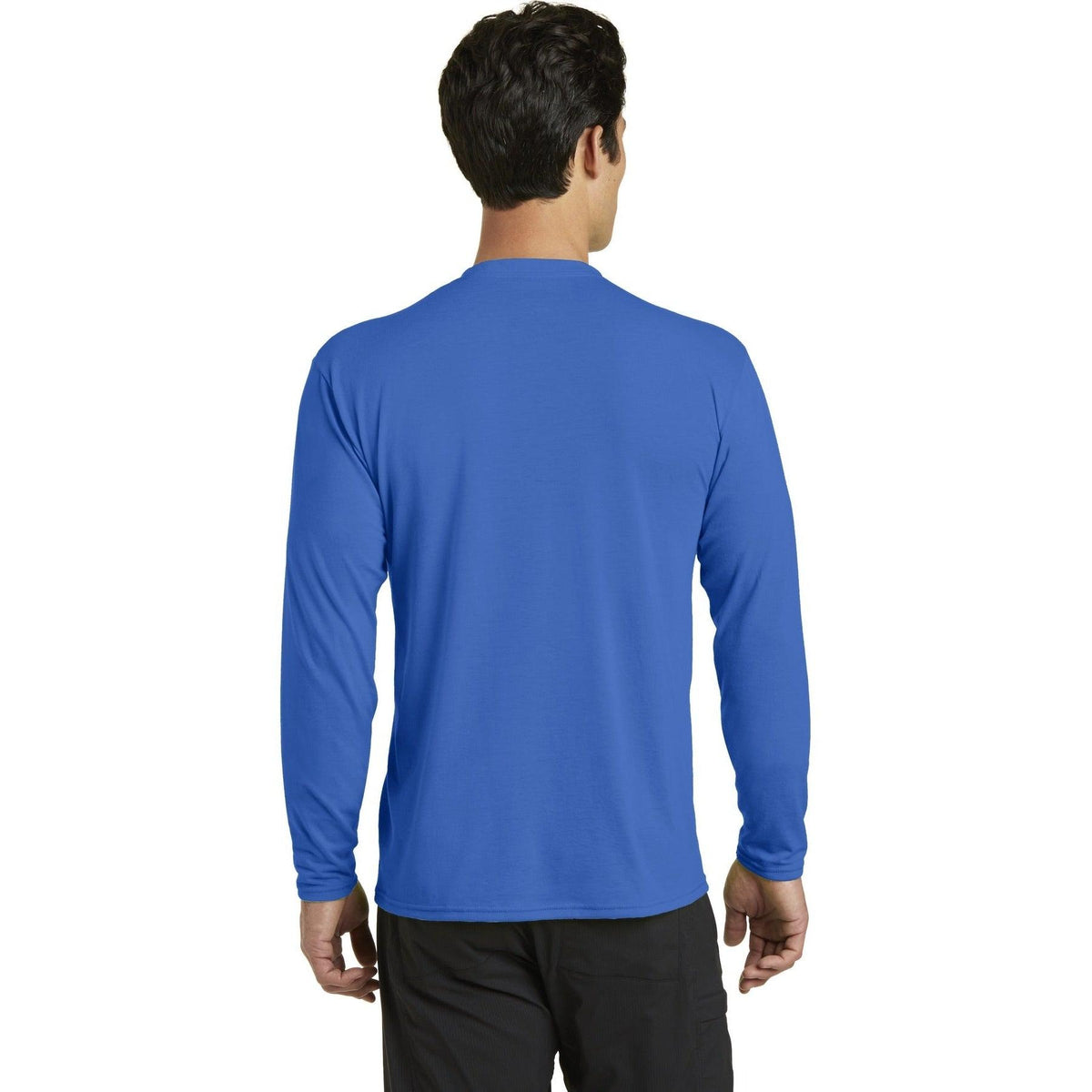 no-logo Port & Company Long Sleeve Performance Blend Tee-Regular-Port & Company-Thread Logic