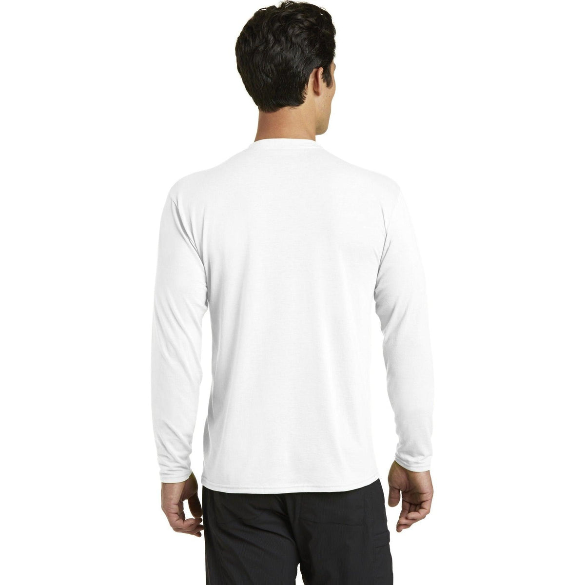 no-logo Port & Company Long Sleeve Performance Blend Tee-Regular-Port & Company-Thread Logic