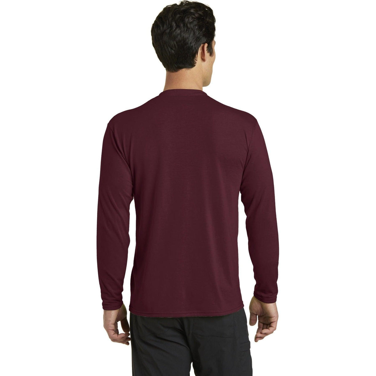 no-logo Port & Company Long Sleeve Performance Blend Tee-Regular-Port & Company-Thread Logic