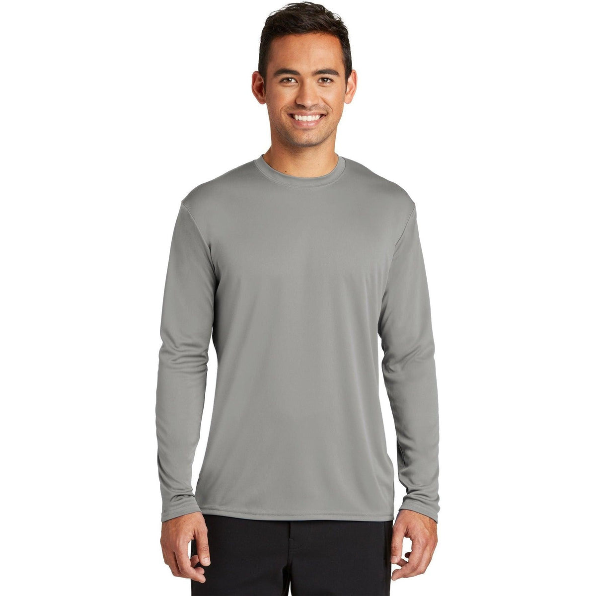 no-logo Port & Company Long Sleeve Performance Tee-Regular-Port & Company-Thread Logic